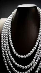*READY STOCK AT MALAYSIA*Pearl Necklace 150cm Long Jewelry Accessories Women Fashion Elegant White Pearl Rantai Mutiara项链