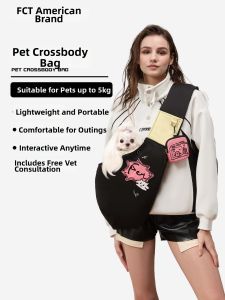 FCT | Crossbody Pet Carrier Backpack for Small Dogs