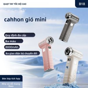 Quạt Thổi Không Chổi Than Sạc Lại Được 450000 Vòng/phút Với 3 Đầu Phun Khí Nén Để Loại Bỏ Bụi Và Làm Sạch