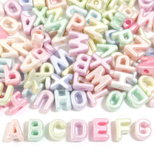 10-20pcs Multistyle Acrylic Alphabet Beads Colorful A-Z English Letters Loose Beads For DIY Handmade Bracelet Keychains Jewelry