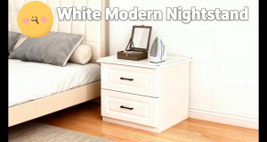 3 Drawer Nightstand Moisture Resistant Cabinet Large Capacity Storage for Bedroom Living Room Hotel