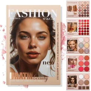 67-color multi-layered beauty book palette a makeup book that combines eyeshadow blush contouring and highlighterrich colors