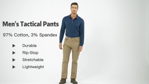 Navy Blue stretchable Original Tourist pants with embroidered P*lis markings. Mens Bottoms Pants. Casual outdoor wear.