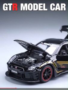 โมเดลรถเหล็ก NISSAN GTR R35 MOTUL AUTECH สเกล1/24 เปิดประตูได้รอบคัน (มีไฟ-มีเสียง-วิ่งได้) คันใหญ่จัดเต็มทุกฟังก์ชัน