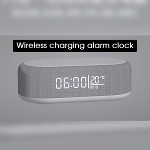 【SG】HXR 4 In 1 Wireless Charging Alarm Clock With Night Light Home LED Digital Clock USB Charging Office Desktop Smart Clock