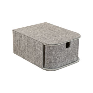 กล่องเก็บของบนโต๊ะแบบลิ้นจี่ กล่องเก็บของเครื่องสำอางแบบป้องกันฝุ่นแบบเรียบง่าย กล่องเก็บของเครื่องประดับแบบยั่งยืน