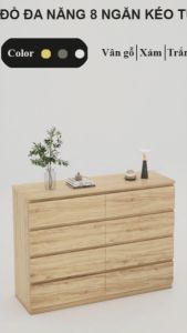 FREESHIP HCM - Tủ Gỗ Đựng Đồ Đa Năng 8 Ngăn Kéo Tatana TU049 – có thiết kế theo yêu cầu khách hàng