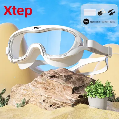 XTEP | Kính Bơi Lặn Chống Nước Chống Mờ HD Khung Lớn cho Người Lớn Cận Thị