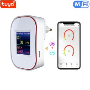 Tuya Smart Life Natural GAS CO Leak Carbon Monoxide Detector WIFI CH4 Methane Combustible Leakage Coal Home Alarm Remote Monitor
