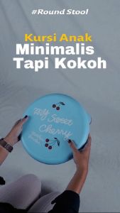 SunLife Round Stool – Bangku Bundar Serbaguna dengan Motif Unik | Kokoh & Nyaman SNL-841