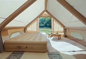 SUPERSS Self-inflating mattress bed/Built-in air pump /40cm thick/Fast inflating/Large/Camping/outdoor/indoor