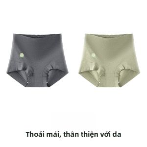 MiiOW | Quần lót cotton kháng khuẩn cạp cao cho nữ Quần lót cotton nguyên chất thoáng khí cỡ lớn Quần đùi tam giác dùng trong y tế