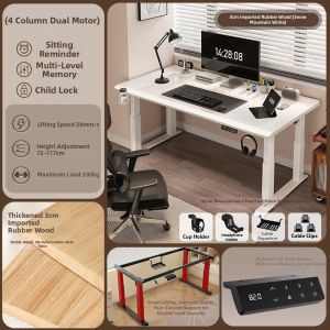 QIANTONG | Electric Adjustable Desk Computer Work Table