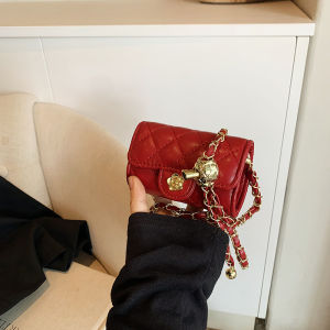 Mini Chain Dây Đeo Vai Nữ Túi Thanh Lịch Túi Vuông Đeo Chéo Nhỏ Gọn Phong Cách Thoải Mái Xu Hướng Thời Trang Mùa Hè 2024 Thoải Mái Giải Trí