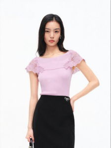 Koradior | Elegant Design Single Shoulder Knitted Top Fall