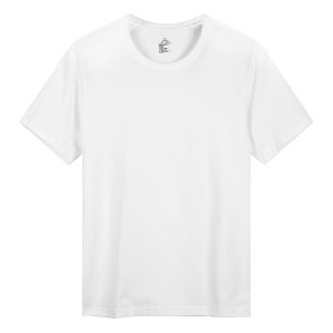 Gurbaks Men Short Sleeve T-Shirt Pure Color Versatile Half Sleeve T-shirt Trendy White round Neck Top Clothes Bottoming Shirt Mens Clothing