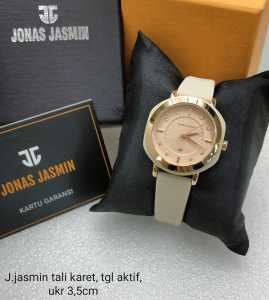 Jam Tangan Wanita Original Jonas Jasmin Karet Rubber Mewah Fashion Cewek Kekinian Keren Elegan