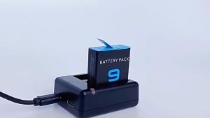 Dual Port Slot dual Baterai Battery Charger For GoPro Hero 12 11 10 9 Black Aksesori Action Kamera