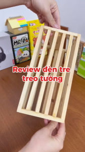 Đèn Gỗ Treo Tường Xếp Dọc Decor Phòng Ngủ Quán Cà Phê Homestay