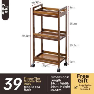 MUBENZHI | Multi-layer Floor Storage Rack for Tea and Utensils