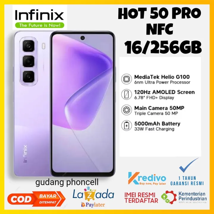 infinix Not 40 NFC 16+256 GB charger tempel (wireless) layar