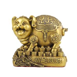 Hộp Đựng Tiền BINYUE Hình Heo Đúc Đồng Nguyên Chất Làm Quà Tăng Và Đồ Trang Trí
