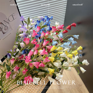  Multi-Head Wind Bell Flower Artificial Flowers Display Living Room High-End Bouquet Wedding Silk Flower Decorative Ornaments