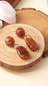 Bông tai nữ chuôi bạc 925 Eleanor Accessories dáng thả phụ kiện trang sức khuyên tai sang trọng 7837