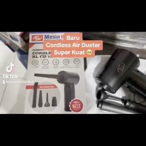 CORDLESS Air Duster H&L CD 1805 5V Mesin Pembersih Debu Tanpa Kabel HL Komputer Elektronik Bulu