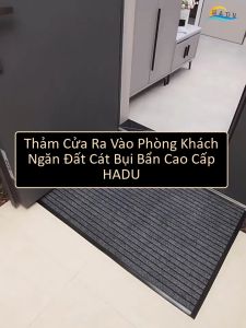 Thảm Cửa Ra Vào Chống Trơn Trượt 50x80cm Thảm Lau Chân Bằng Nhựa PVC Chống Thấm Nước Giữ Lại Bụi Bẩn Dễ Dàng Giặt Rửa