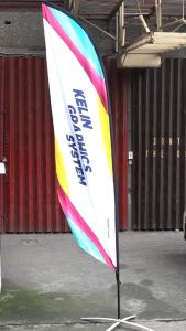 KELIN 8.5ft Feather Banner Stand X-Base | Portable Feather Flag Advertising & Promotional Display Stand (No Fabric)