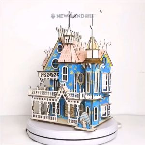 จิ๊กซอว์ไม้ 3 มิติ จิ๊กซอว์โมเดลบ้าน 3D Wooden Jigsaw Puzzle