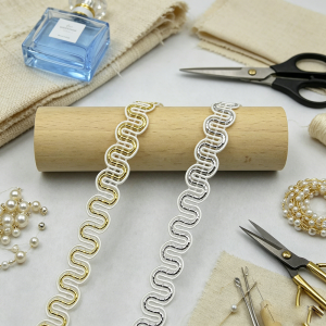 5m/16.4ft Each Pack 1.0cm Lace Trims golden Ribbon for Dress bras Costume Curtain braid cord Pillow DIY Handmade Craft Decorat