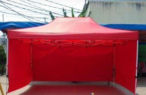 tenda lipat premium 3x4.5 + 3 sisi