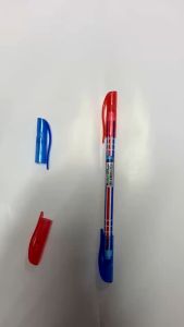 💙ปากกาลูกลื่น ควอนตั้ม Quantum SKATE 222 DUO 2หัว 0.5มม. สีน้ำเงิน-แดง บรรจุ 50ด้าม (ราคา/กระปุก) | KKNT