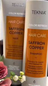 HẤP DẦU DƯỠNG MÀU TÓC NHUỘM (MÀU ĐỒNG) LAKME TEKNIA SAFFRON COPPER 250ML