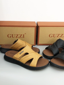 Guzzi Men’s Genuine Leather Slip-On Sandals – Comfortable Casual (Kusat Lelaki) GMS-50006