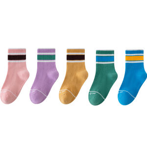 Tất MiiOW cho bé gái làm bằng cotton mỏng thoáng khí thoải mái dài đến bắp chân