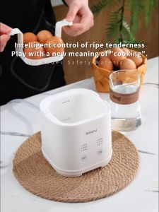 kawu egg steamer 智能蒸蛋器 egg boiler househol electric egg cooker half-boiled Smart Timing Periuk telur 7 modes