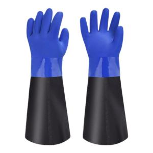 Waterproof Rubber Gloves Lengthened Puncture Resistant Cut Resistant Oil Resistant Thick Durable Anti-Slip