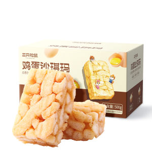 Three Squirrels | Egg Flavored Chinese Traditional Snack Sachima Nutritious Breakfast Gift