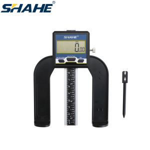 SHAHE 0-80mm Digital Height Caliper Mini Digital Depth Guage for Router Table Depth Gauge Fractions/Inch/Metric Calipers Measuring Tool