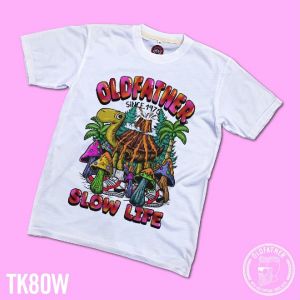 เสื้อยืดคอกลมแขนสั้น ผ้าTK พิมพ์ระบบ Sublimation นุ่ม สวมใส่ สบาย ระบายอากาศไม่ร้อน ( รหัสสินค้า TK 80 )