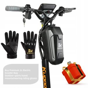 kukirin High-End Electric Scooter Bag 2L Large Capacity Waterproof Storage Bag With Sports Riding Gloves g2 pro Accessories