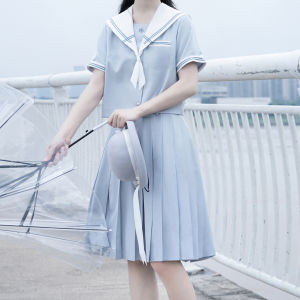 JK Original Lily Moonlight Blue Types A and B Short-Sleeved Cherry Blossom