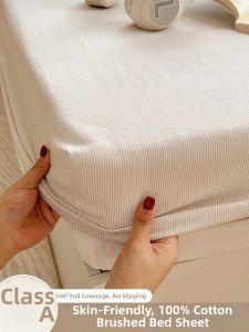 Kiss Dear | Thickened Flannel Single Piece 100 Cotton Fitted Sheet