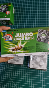 Fumakilla Jumbo Roach Bait 6 Bait chlorpyrifos 0.5% Class 4 Insecticide