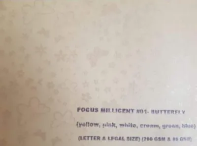 Focus Millicent Perfumed Pearlescent Paper and Board 10 Sheets 8.5x11 Short 80GSM
