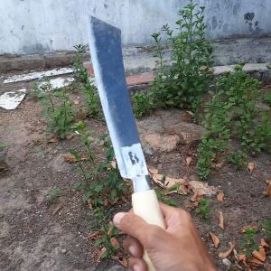 Pisau Parang Pendek Uk 44Cm Cap Baja Garan Pegangan Tembus