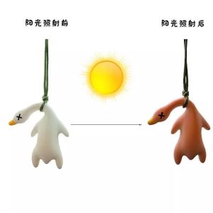Sun Protection Creative UV Changeable Roast Duck Keychain Bag Charm Mobile Phone Pendant from Model Creation Workshop